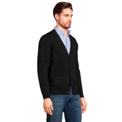 Men's Lands' End Classic-Fit Supima Cotton Cardigan Sweater -Stylish Men-Lands' End 5236268 ALT2
