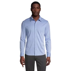 Men's Lands' End Untucked Mesh Oxford Button-Down Shirt