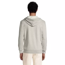 Men's Lands' End Serious Sweats French Terry Waffle-Lined Full-Zip Hoodie -Stylish Men-Lands' End 5238629 ALT