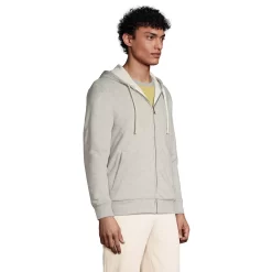 Men's Lands' End Serious Sweats French Terry Waffle-Lined Full-Zip Hoodie -Stylish Men-Lands' End 5238629 ALT2