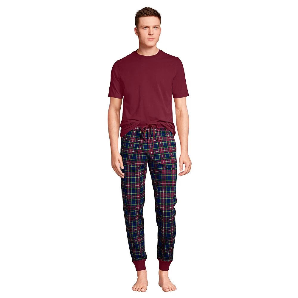 Men's Lands' End Jersey Pajama Sleep Set 3 Men's Lands' End Jersey Pajama Sleep Set