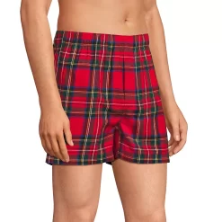 Men's Lands' End Classic-Fit Cotton Flannel Boxers -Stylish Men-Lands' End 5238838 ALT2