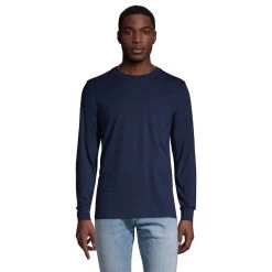 Big & Tall Lands' End Super-T Pocket Tee