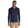 Big & Tall Lands' End Super Soft Relaxed-Fit Supima Pocket Polo -Stylish Men-Lands' End 5245136 Radiant Navy