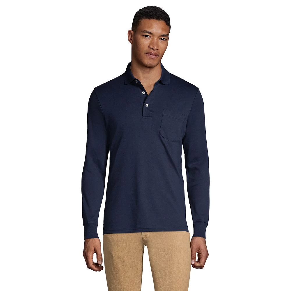 Big & Tall Lands' End Super Soft Relaxed-Fit Supima Pocket Polo 3 Big & Tall Lands' End Super Soft Relaxed-Fit Supima Pocket Polo