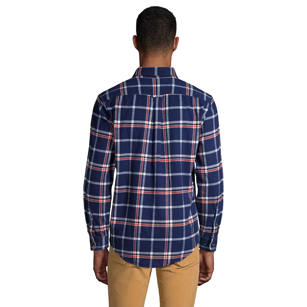 Big & Tall Lands' End Traditional-Fit Pattern Flagship Flannel Button-Down Shirt 4 Big & Tall Lands' End Traditional-Fit Pattern Flagship Flannel Button-Down Shirt - Image 2