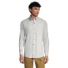 Big & Tall Lands' End Traditional-Fit Flagship Flannel Button-Down Shirt -Stylish Men-Lands' End 5245450 Gray Heather