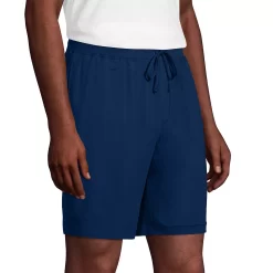 Big & Tall Lands' End Comfort Knit Pajama Shorts -Stylish Men-Lands' End 5247519 ALT2