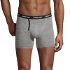 Big & Tall Lands' End 2-pack Comfort Knit Boxer Briefs -Stylish Men-Lands' End 5247521 Gray Spacedye 2 Pack