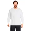 Big & Tall Lands' End Super-T Classic-Fit Henley -Stylish Men-Lands' End 5247875 White