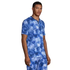 Big & Tall Lands' End Traditional-Fit Comfort-Knit Henley Top -Stylish Men-Lands' End 5247993 ALT2