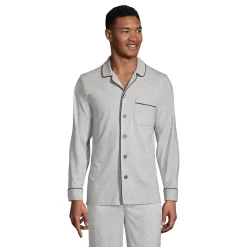 Big & Tall Lands' End Knit Pajama Shirt