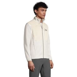 Big & Tall Lands' End Colorblock Grid Fleece Jacket -Stylish Men-Lands' End 5340903 ALT2