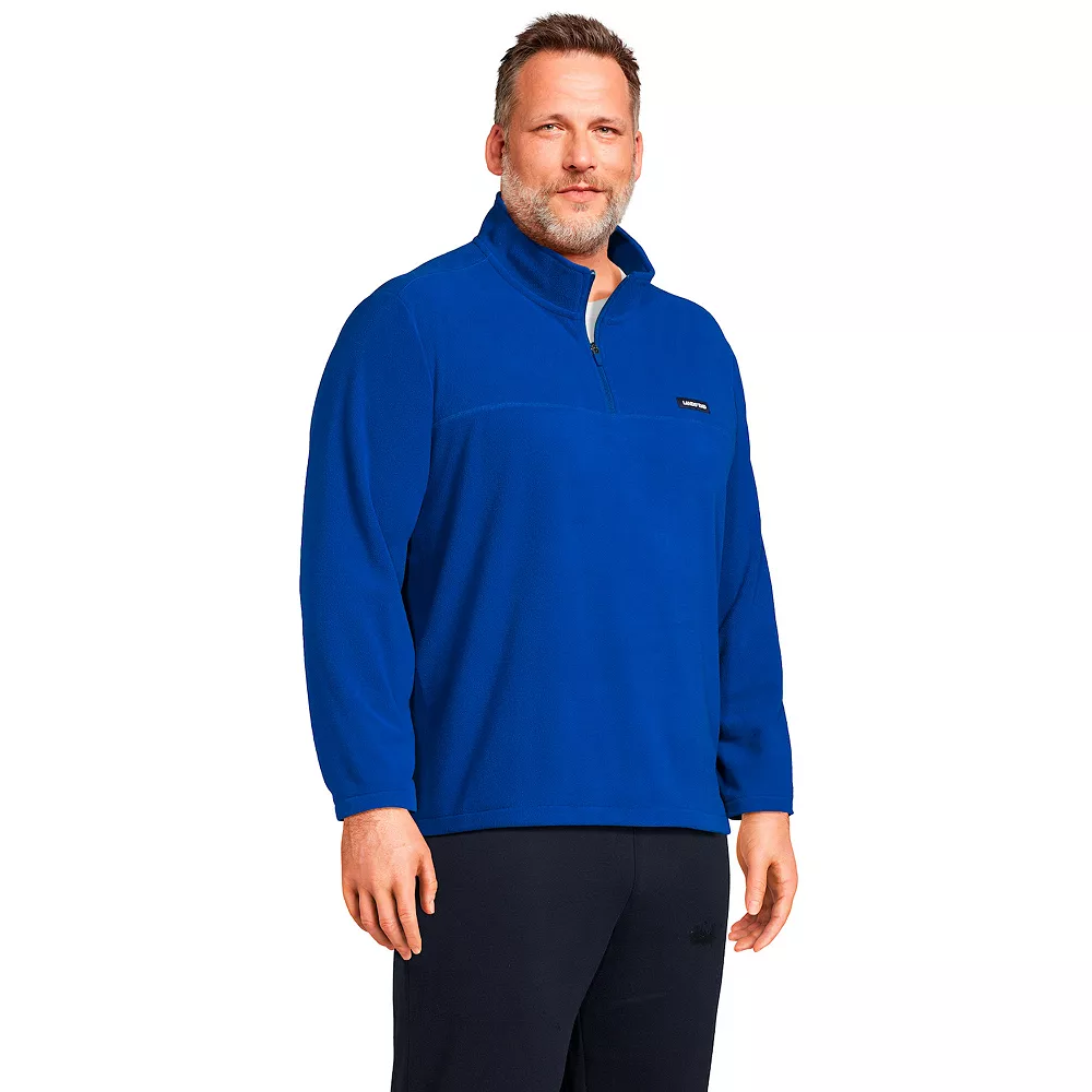 Big & Tall Lands' End Fleece Quarter-Zip Pullover Top 5 Big & Tall Lands' End Fleece Quarter-Zip Pullover Top - Image 3