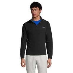Big & Tall Lands' End Fleece Quarter-Zip Pullover Top