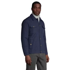 Big & Tall Lands' End Insulated Primaloft Eco Quilted Shirt Jacket -Stylish Men-Lands' End 5356140 ALT2