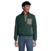Men's Lands' End Boucle Fleece Pullover Jacket