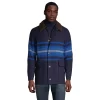 Men's Lands' End Wool-Blend Barn Coat 2 Men's Lands' End Wool-Blend Barn Coat -Stylish Men-Lands' End 5464442 Radiant Navy Stripe