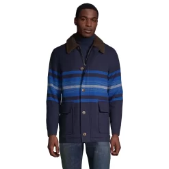 Men's Lands' End Wool-Blend Barn Coat