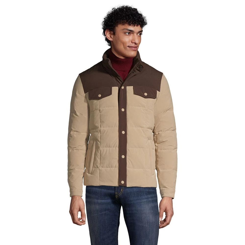 Men's Lands' End Quilted Stretch Down Jacket 3 Men's Lands' End Quilted Stretch Down Jacket