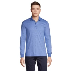 Big & Tall Lands' End Patterned Super Soft Supima Polo