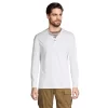 Big & Tall Lands' End Classic-Fit Supima Jersey Henley -Stylish Men-Lands' End 5510777 White