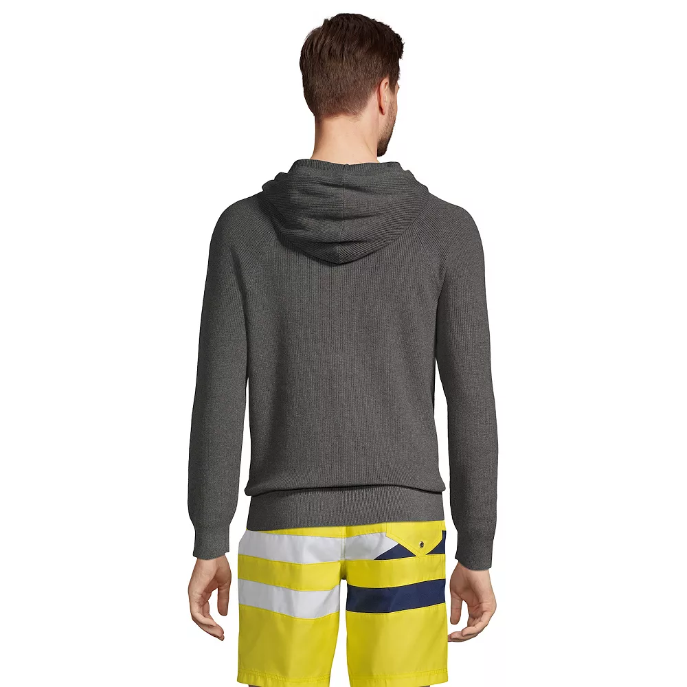 Men's Lands' End Supima Pullover Hoodie Sweater 4 Men's Lands' End Supima Pullover Hoodie Sweater - Image 2