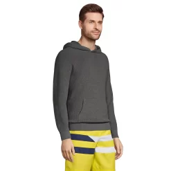 Men's Lands' End Supima Pullover Hoodie Sweater 7 Men's Lands' End Supima Pullover Hoodie Sweater -Stylish Men-Lands' End 5582001 ALT2
