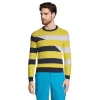 Men's Lands' End Striped Cotton Crewneck Sweater -Stylish Men-Lands' End 5582005