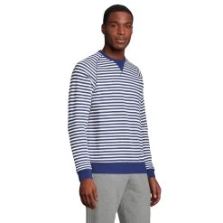 Men's Lands' End Serious Sweats French Terry Crewneck Sweatshirt -Stylish Men-Lands' End 5582142 ALT2