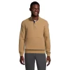 Men's Lands' End Quilted Snap-Front Mockneck Top -Stylish Men-Lands' End 5582147 Rich Camel