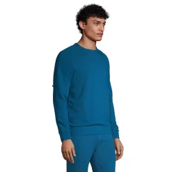 Big & Tall Lands' End Serious Sweats French Terry Crewneck Sweatshirt 7 Big & Tall Lands' End Serious Sweats French Terry Crewneck Sweatshirt -Stylish Men-Lands' End 5582670 ALT2