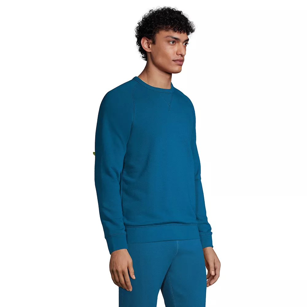 Big & Tall Lands' End Serious Sweats French Terry Crewneck Sweatshirt 5 Big & Tall Lands' End Serious Sweats French Terry Crewneck Sweatshirt - Image 3