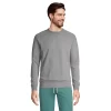Big & Tall Lands' End Serious Sweats French Terry Crewneck Sweatshirt 1 Big & Tall Lands' End Serious Sweats French Terry Crewneck Sweatshirt -Stylish Men-Lands' End 5582670 Cement Heather