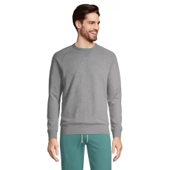 Big & Tall Lands' End Serious Sweats French Terry Crewneck Sweatshirt