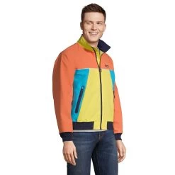 Big & Tall Lands' End Lightweight Colorblock Squall Jacket -Stylish Men-Lands' End 5584463 ALT2