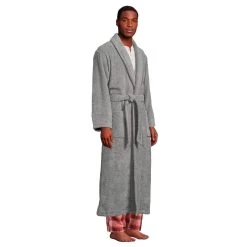 Men's Lands' End Full-Length Turkish Terry Robe -Stylish Men-Lands' End 5618607 ALT2