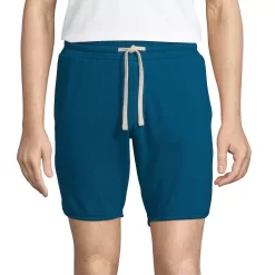 Men's Lands' End Solid French Terry Shorts