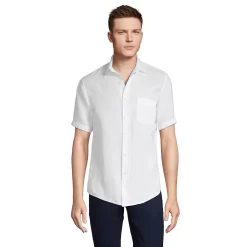 Big & Tall Lands' End Traditional-Fit Linen Shirt