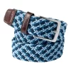 Men's Lands' End Elastic Braid Leather Trim Belt -Stylish Men-Lands' End 5659568 Blue Multi