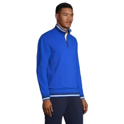 Men's Lands' End Comfort First Mesh Quarter-Zip Top -Stylish Men-Lands' End 5684540 ALT2