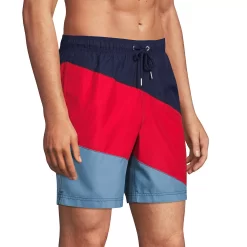 Big & Tall Lands' End 8" Solid Volley Swim Trunks -Stylish Men-Lands' End 5743843 ALT2