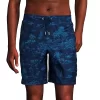 Big & Tall Lands' End 8" Solid Volley Swim Trunks -Stylish Men-Lands' End 5743843 Navy Island Scenic