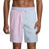 Men's Lands' End 8" Seersucker Volley Swim Trunks -Stylish Men-Lands' End 5744089 Multi Stripe Block