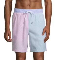 Men's Lands' End 8" Seersucker Volley Swim Trunks
