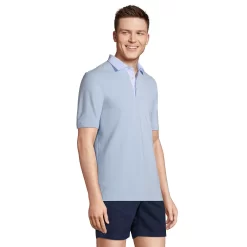 Men's Lands' End Seersucker-Collar Comfort-First Mesh Polo -Stylish Men-Lands' End 5747110 ALT2