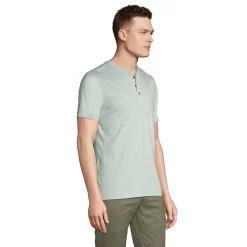 Men's Lands' End Supima Jersey Henley Top -Stylish Men-Lands' End 5747114 ALT2