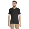 Men's Lands' End Supima Jersey Henley Top -Stylish Men-Lands' End 5747114 Black