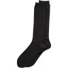 Men's Lands' End Silk Sock Liner -Stylish Men-Lands' End 5914087 Dark Charcoal Heather