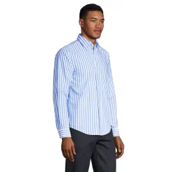Men's Lands' End Traditional-Fit Essential Lightweight Poplin Shirt 7 Men's Lands' End Traditional-Fit Essential Lightweight Poplin Shirt -Stylish Men-Lands' End 5918286 ALT2